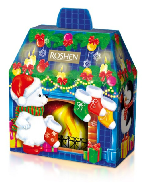 Подарунок новорічний ROSHEN №9 Новорічний камін, 600г